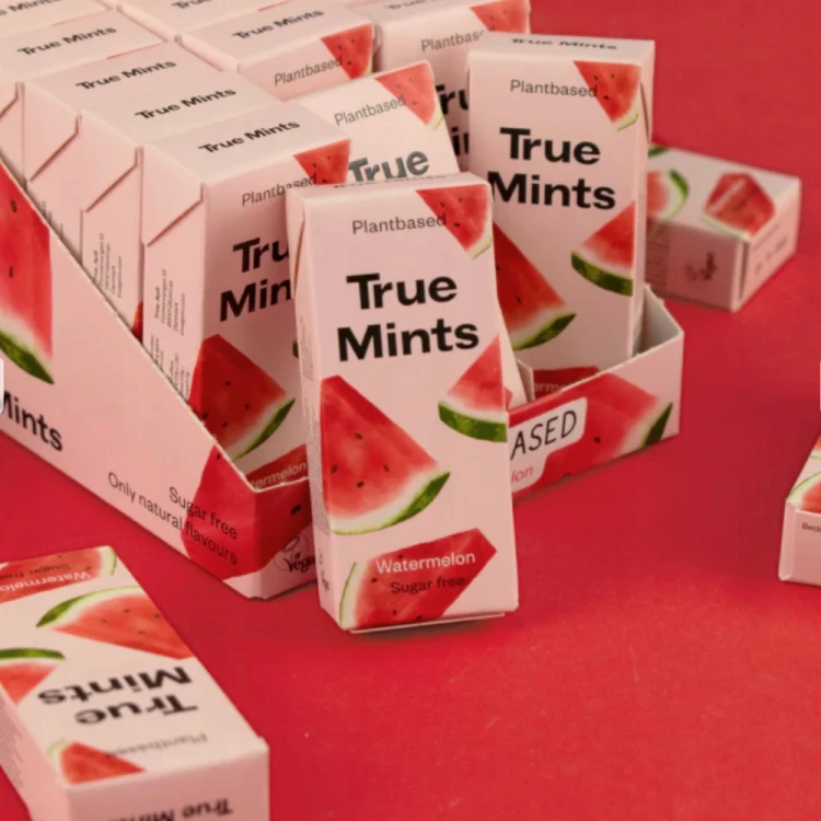 True Mints Watermelon Arbuz – Miętówki, pastylki bez cukru (z Danii)