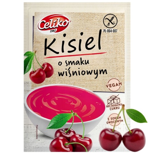 Celiko Kisiel Wiśniowy - bez cukru, bez glutenu (40g)
