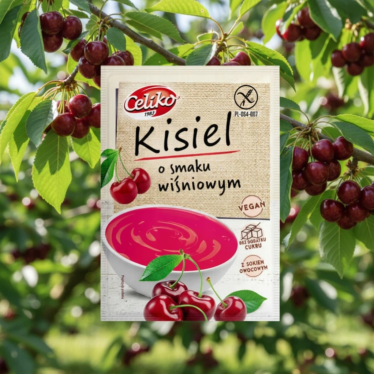 Celiko Kisiel Wiśniowy - bez cukru, bez glutenu (40g)