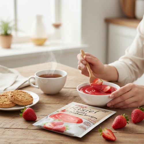 Celiko Kisiel Truskawkowy - bez cukru, bez glutenu (40g)