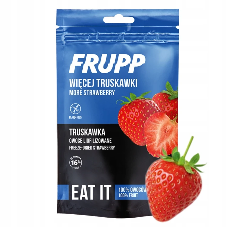Frupp Celiko - Truskawka liofilizowana, bez cukru (15g)