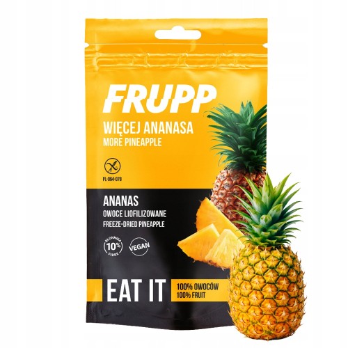 Frupp Celiko - Ananas liofilizowany, bez cukru (15g)