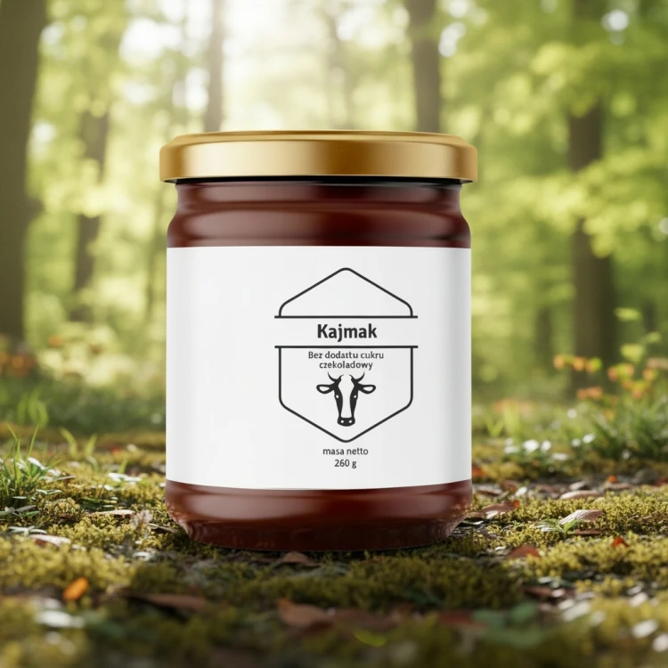 Kajmak czekoladowy bez cukru Polder masa krówkowa niski IG erytrytol słoik