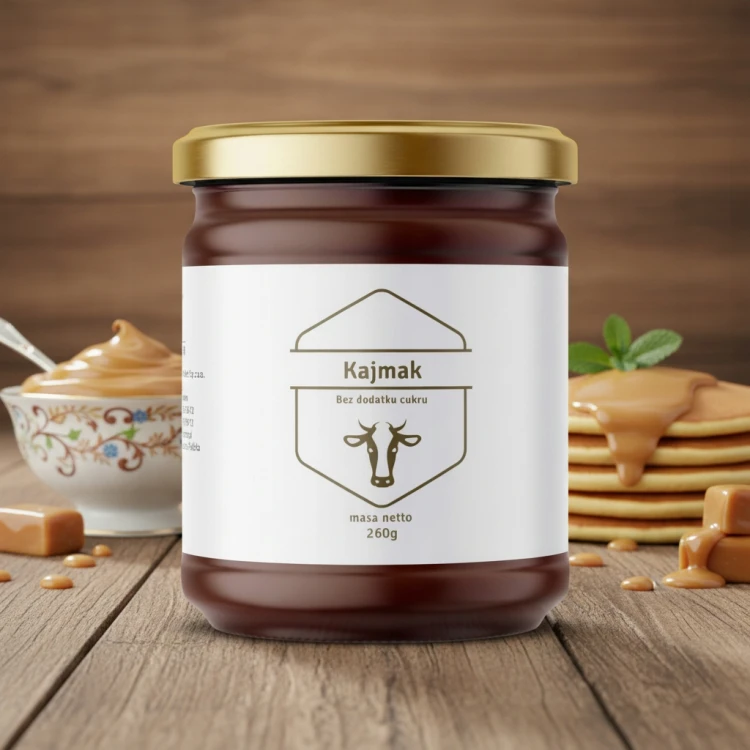 Kajmak bez cukru Polder klasyczny masa krówkowa niski IG erytrytol słoik