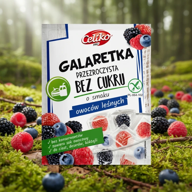 Celiko Galaretka MIX Smaków - 18 szt. bez cukru, bez glutenu