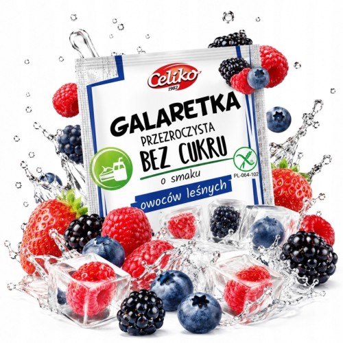 Celiko Galaretka Owoce Leśne - bez cukru, bez glutenu (14g)