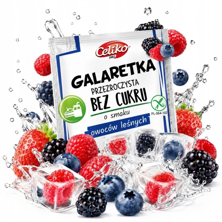 Celiko Galaretka Owoce Leśne - bez cukru, bez glutenu (14g)