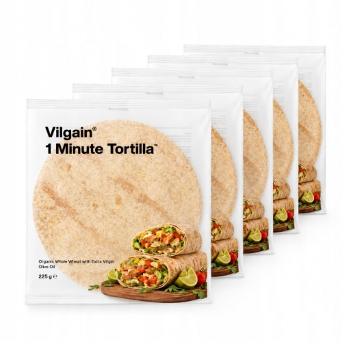 Vilgain Tortilla BIO Organic 6 opakowań pełnoziarnista pszenna (data 19.07)