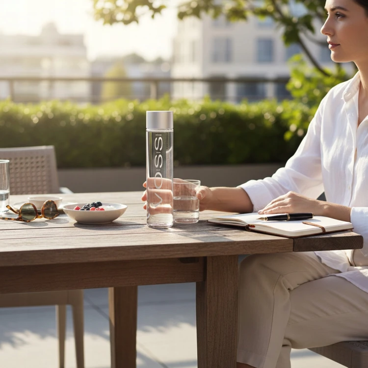 Voss – woda artezyjska niegazowana, w szklanej butelce 375 ml