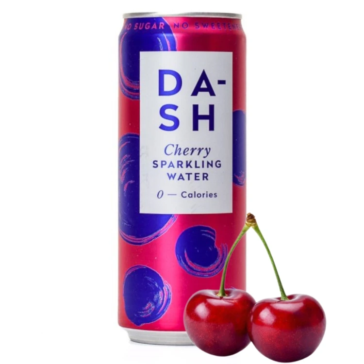 DASH Water Cherry Wiśnia - bez cukru, woda gazowana, puszka 330ml (UK)