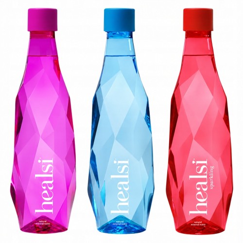 Healsi MIX kolorów – woda alkaliczna gazowana i niegazowana, pet 500ml (PT)
