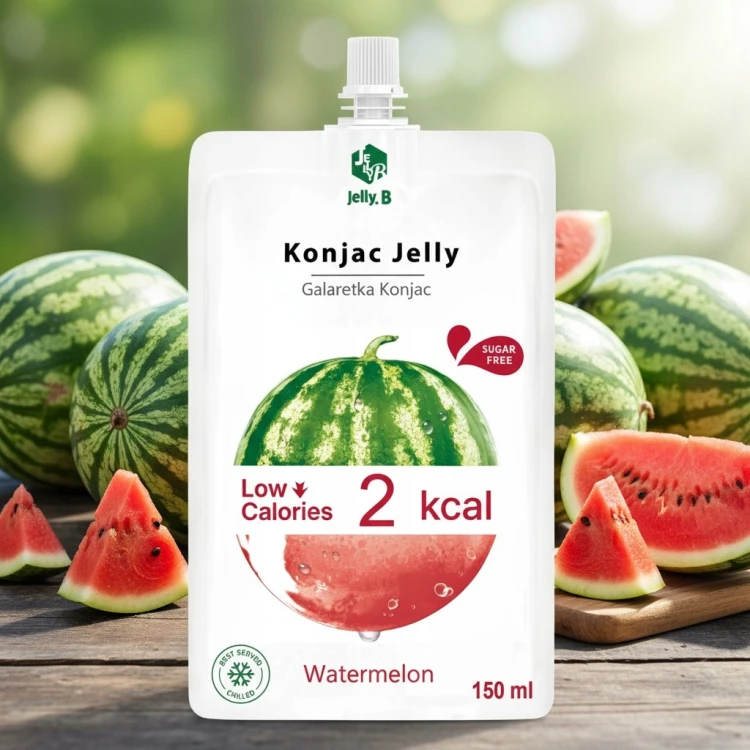 Jelly.B Konjac Jelly MIX 10 szt. Galaretka do Picia Bez Cukru Wege KETO