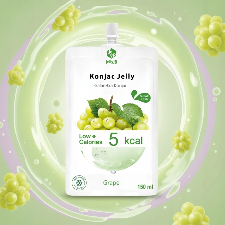 Jelly.B Konjac Jelly MIX 10 szt. Galaretka do Picia Bez Cukru Wege KETO