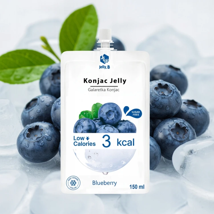 Jelly.B Konjac Jelly MIX 10 szt. Galaretka do Picia Bez Cukru Wege KETO
