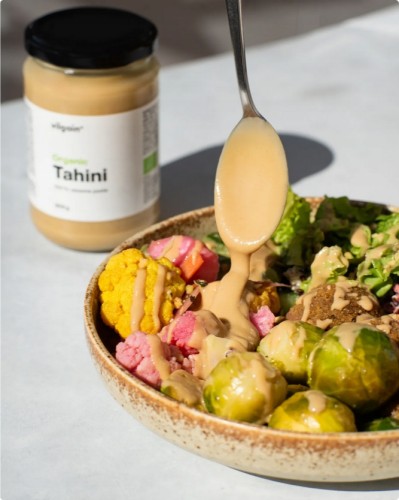 Tahini Pasta Sezamowa BIO Organic Vilgain z Grecji Bez Soli Bez Cukru 300g