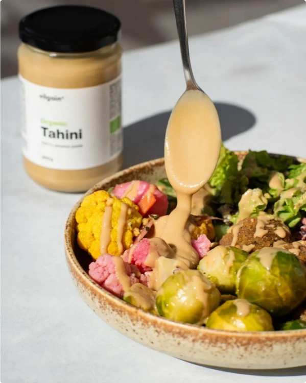 Tahini Pasta Sezamowa BIO Organic Vilgain z Grecji Bez Soli Bez Cukru 300g