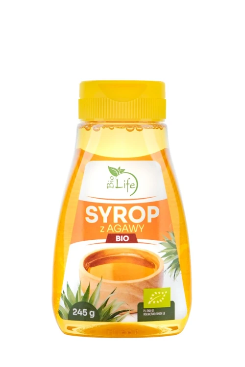 Syrop z Agawy BIO Biolife Ekologiczny Naturalny Słodzik Wegański 245g