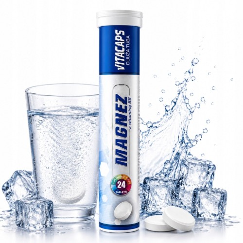 Magnez z Witaminą B6 VITACAPS - Dr Vita 24 tabletki musujące