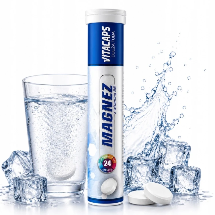 Magnez z Witaminą B6 VITACAPS - Dr Vita 24 tabletki musujące