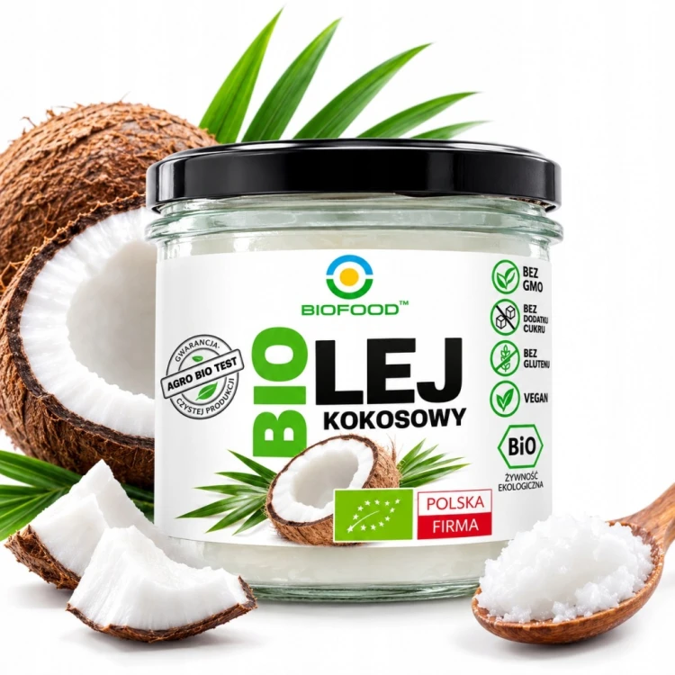 Olej Kokosowy Bio Rafinowany bezwonny BioFood 260ml