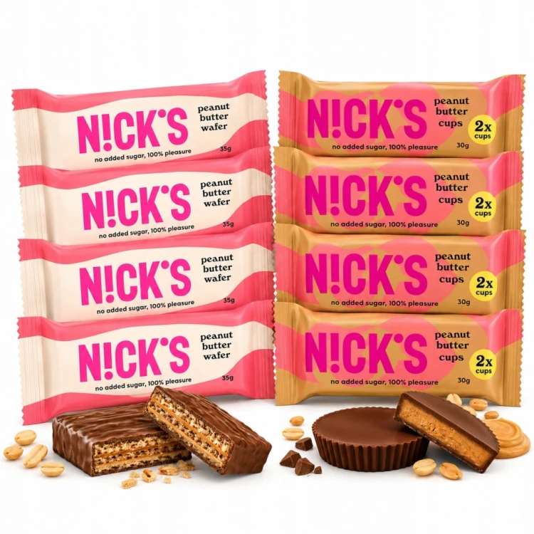 Nicks Peanut Butter MIX 8 szt. - bez cukru, bez glutenu, KETO