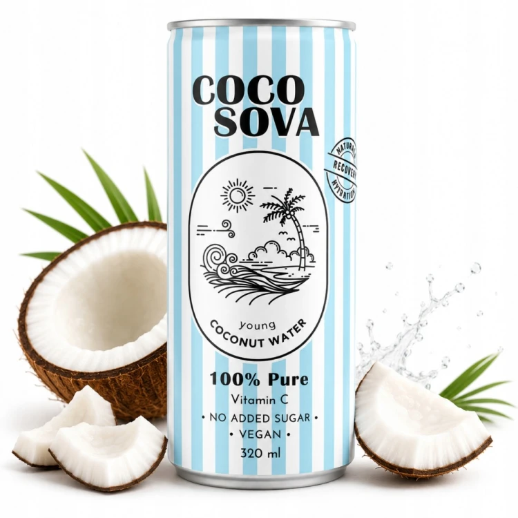 Cocosova Woda Kokosowa z Witaminą C Bez Cukru 320ml