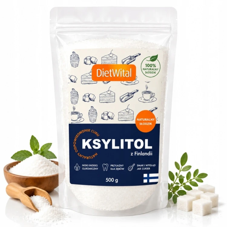 Ksylito Słodzik Naturalny z Finlandii DIETWITAL 500g