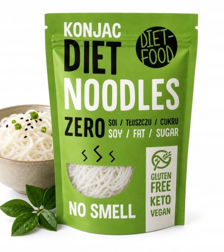 Diet Food Makaron Konjac Noodle Bezglutenowy KETO 200g