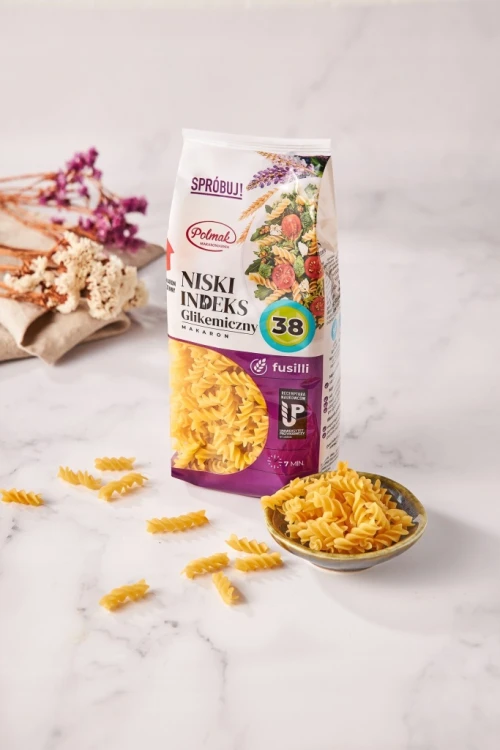 Polmak Makaron Świderki Fusilli Niski Indeks Glikemiczny 250g