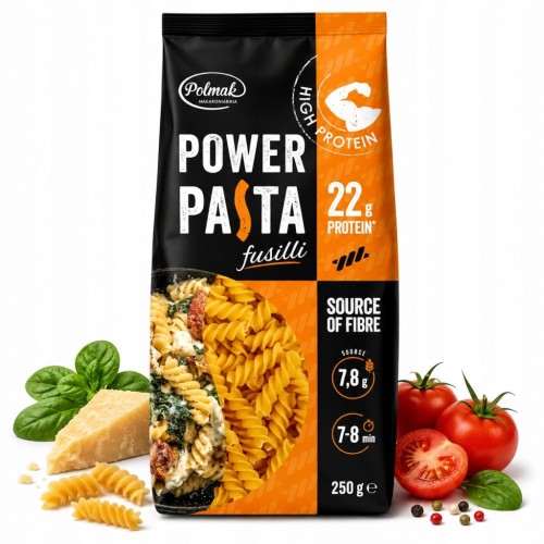 Polmak Makaron Proteinowy Świderki 250 g