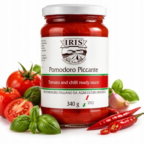 Iris Sos Pomidorowy BIO Pikantny Włoski 340g