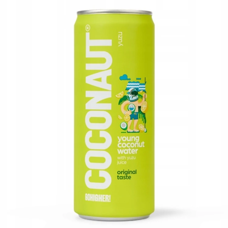 Coconaut Woda Kokosowa z Młodego Kokosa z Sokie Yuzu NFC Bez Cukru 330ml