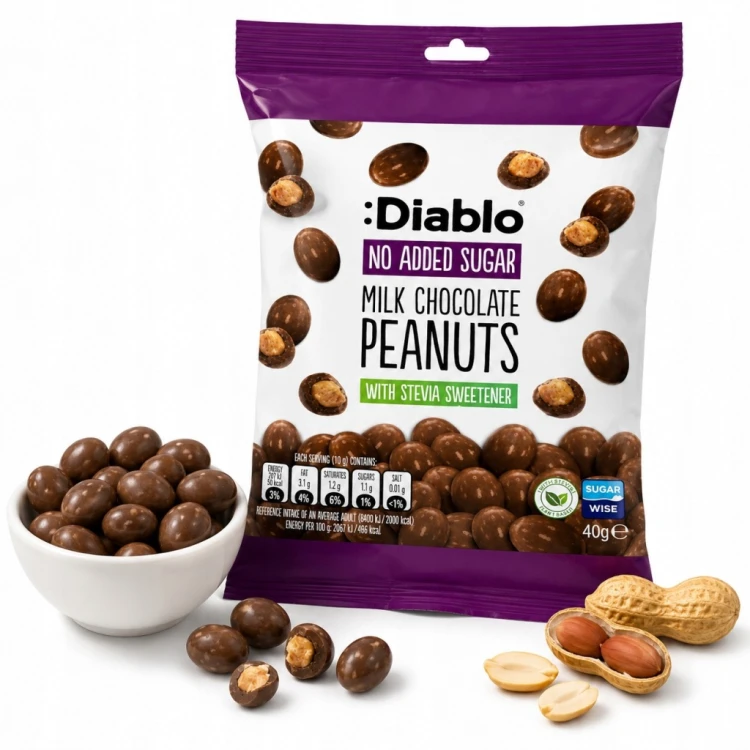Diablo Orzeszki w Czekoladzie Bez Cukru 40g