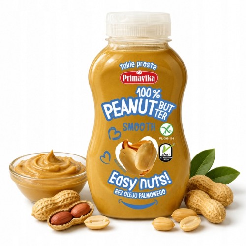 Primavika Pasta Orzechowa Smooth 100% Bezglutenowa Easy Nuts 270g