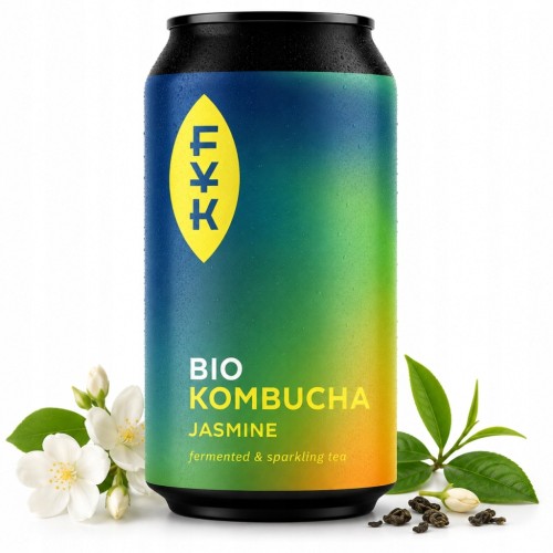 Kombucha BIO Herbata Zielona Jaśminowa Bezglutenowa FYK 330ml