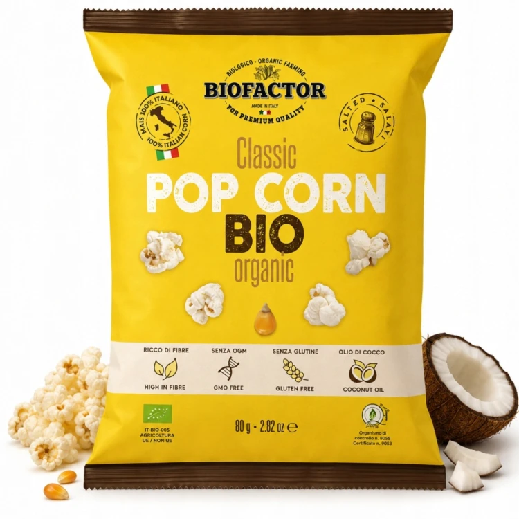 Biofaktor Popcorn Gotowy do Spożycia Olej Kokoswy Sól 80g