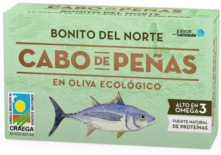 Tuńczyk Bonito w BIO Oliwie z Oliwek Cabo de Penas Hiszpania 111g