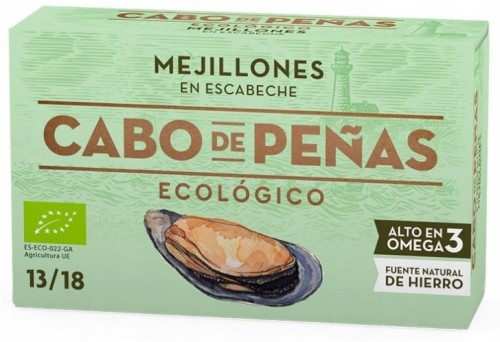 Małże marynowane BIO Cabo de Penas Hiszpania 111g