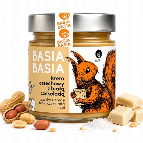 Basia Basia Krem Orzechowy z Białą Czekoladą 210g