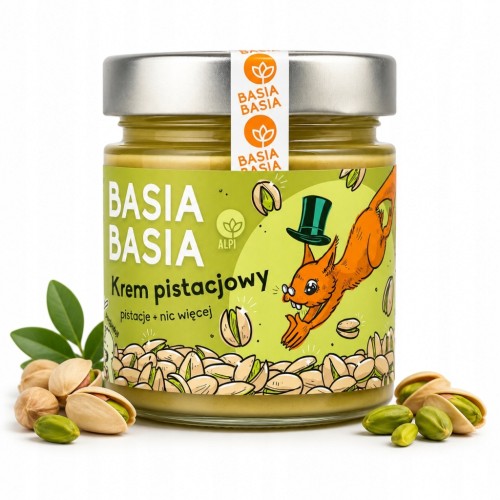 Basia Basia Krem Orzechowy Pistacjowy 100% Bez Dodatków 190g