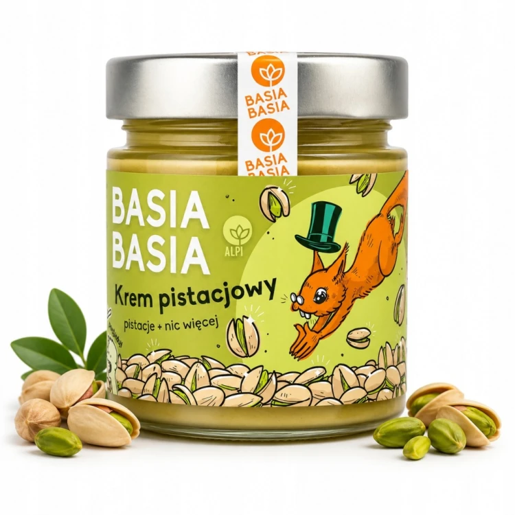 Basia Basia Krem Orzechowy Pistacjowy 100% Bez Dodatków 190g