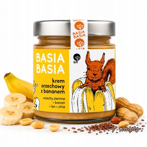 Basia Basia Krem Orzechowy z Bananem 210g