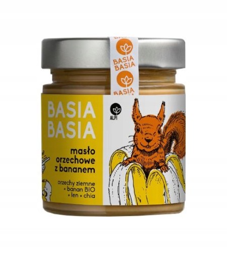 Basia Basia Krem Orzechowy z Bananem 210g